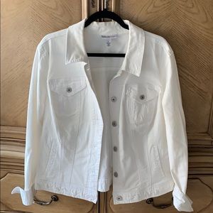 White denim jacket